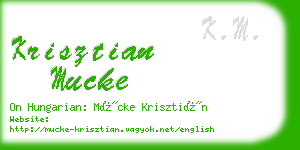 krisztian mucke business card